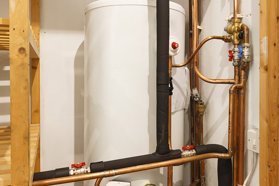 An unvented cylinder